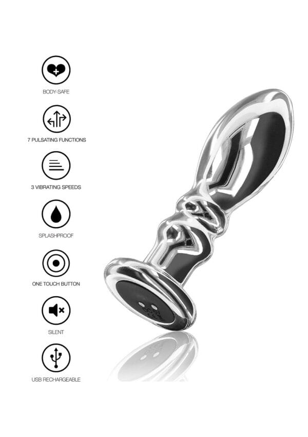 ToyJoy Buttocks Vibrating Metal Buttplug L - Image 3