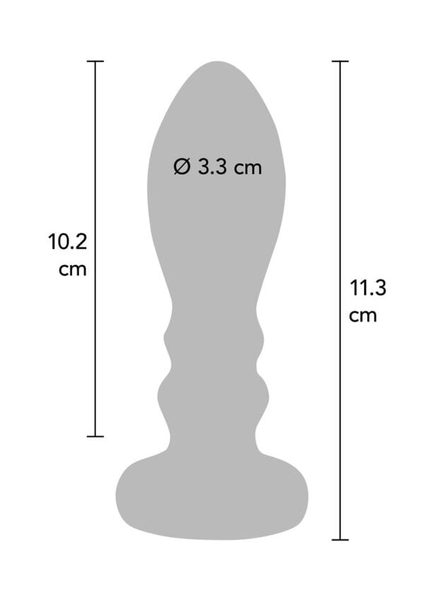 ToyJoy Buttocks Vibrating Metal Buttplug L - Image 4
