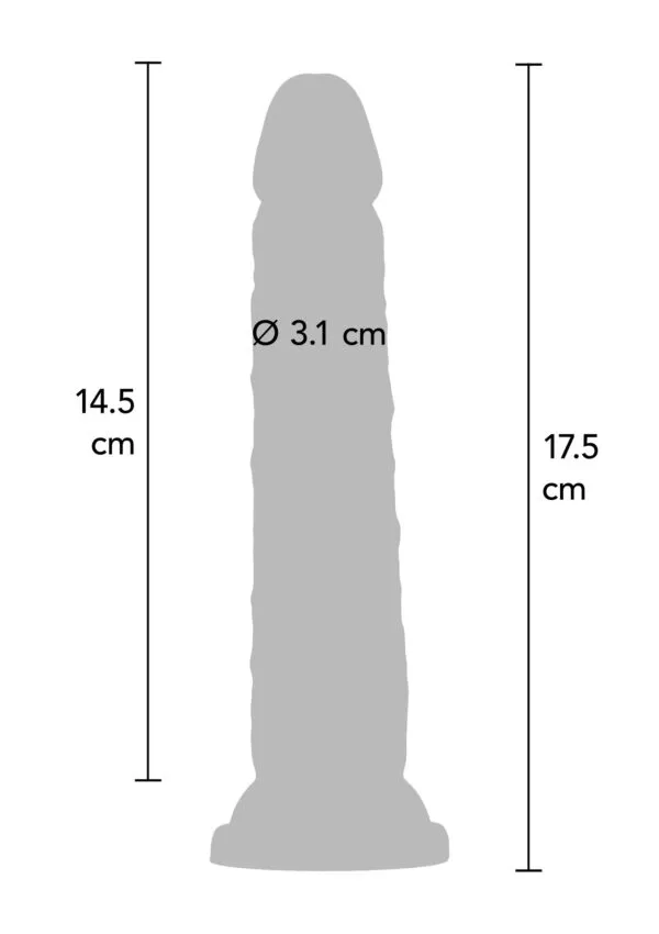 ToyJoy Get Real Deluxe Dual Density 17.5 cm Dong - Image 6