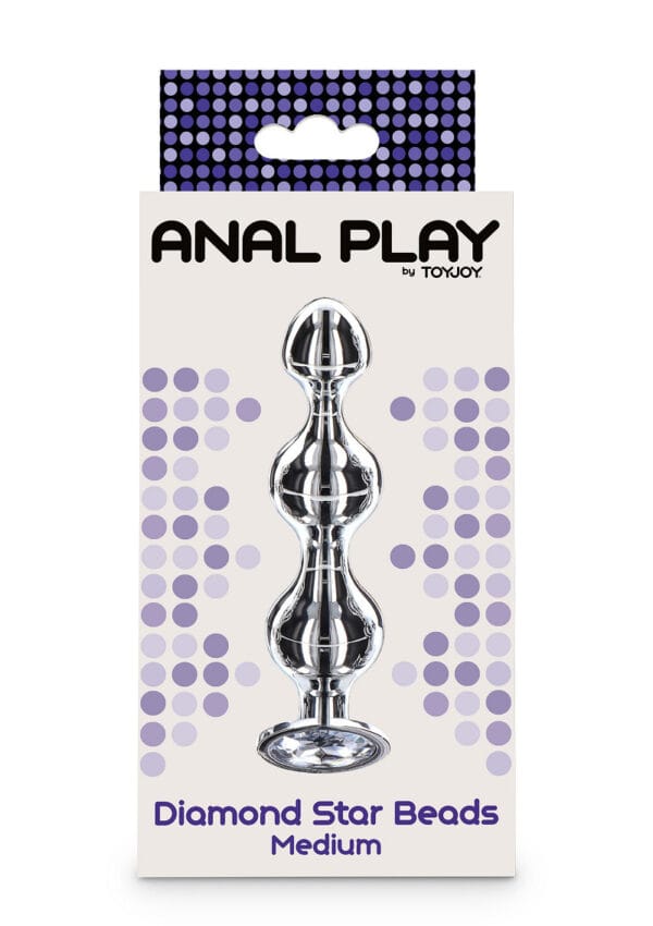 ToyJoy Anal Play Diamond Star Beads Medium - Image 2