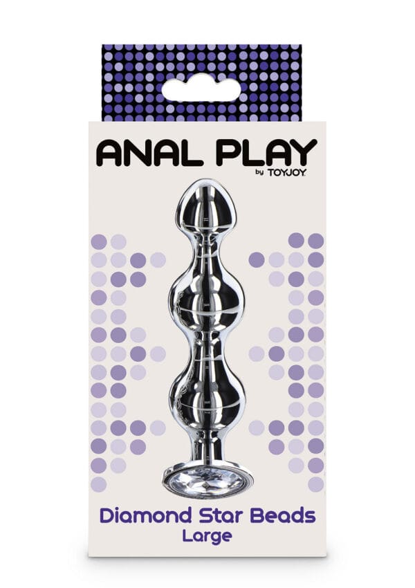ToyJoy Anal Play Diamond Star Beads Large - Image 2