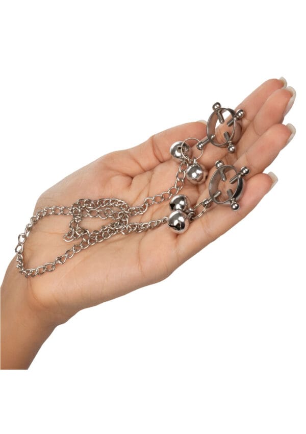CalExotics Nipple Grips 4-Point Nipple Press with Bells - Image 4