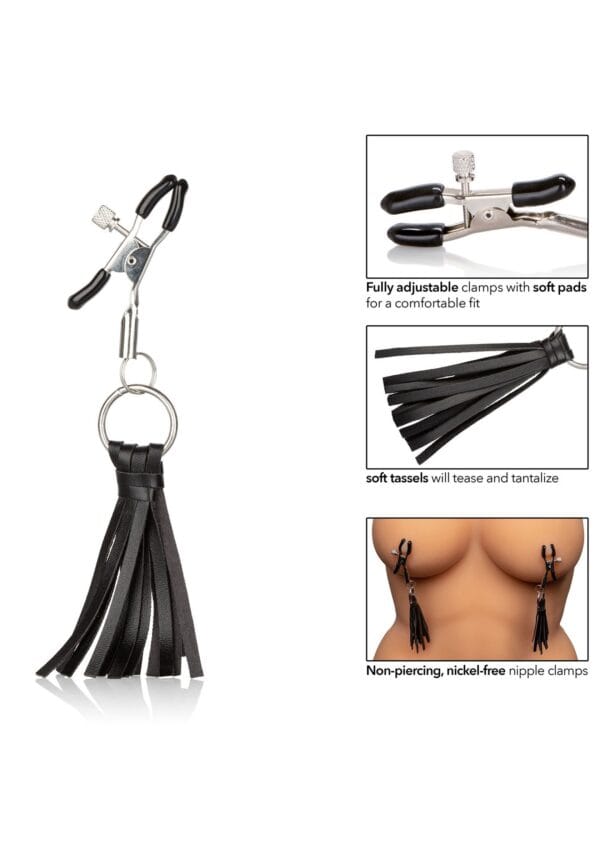 CalExotics Nipple Play Playful Tassels Nipple Clamps - Image 3