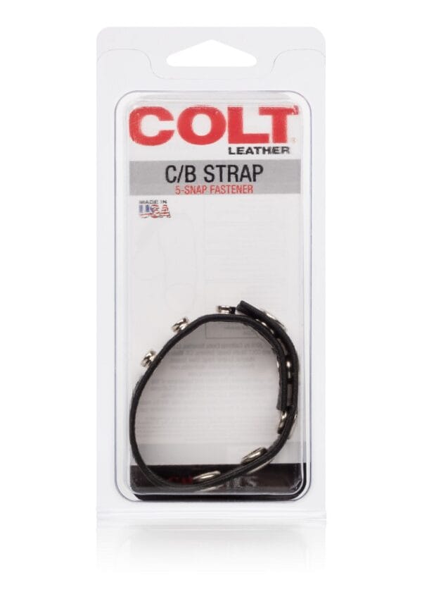 CalExotics COLT Leather C/B Strap 5-Snap Fastener - Image 2