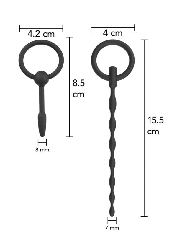 Hidden Desire Extreme Penis Plug Set Small 2 pcs - Image 5