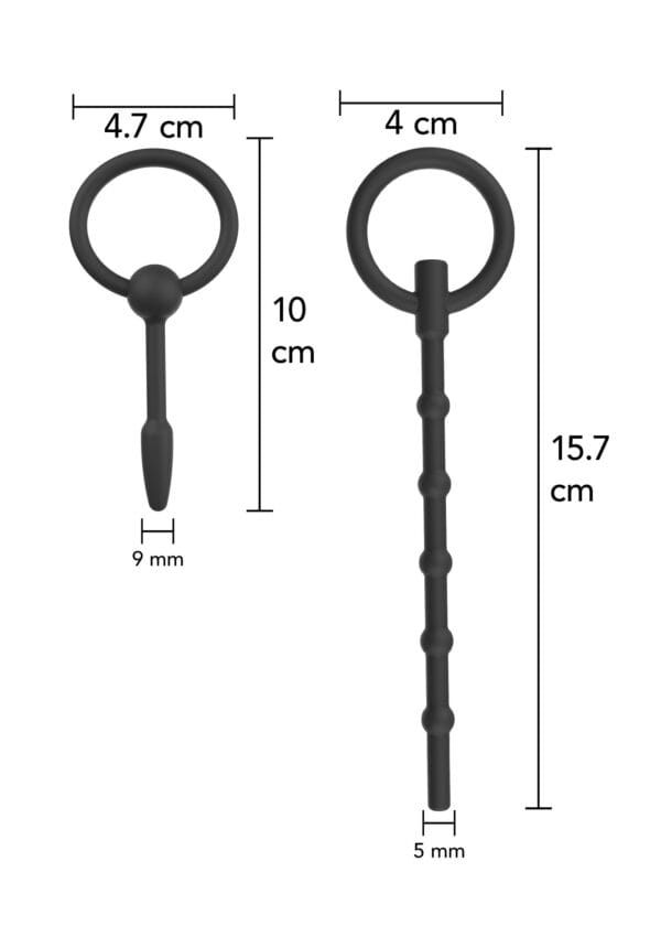 Hidden Desire Extreme Penis Plug Set Large 2 pcs - Image 5