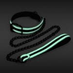 NS Novelties GLO Bondage Collar and Leash