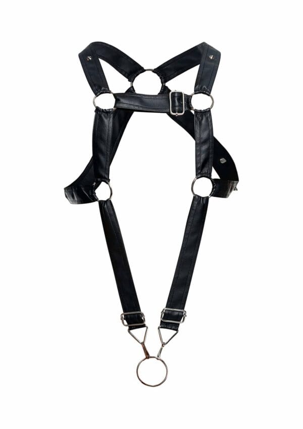 MOB Eroticwear Dngeon Cross Cockring Harness - Image 5