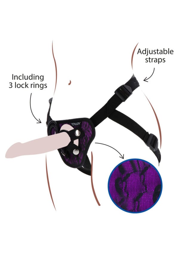ToyJoy Get Real Strap-On Lace Harness - Image 5