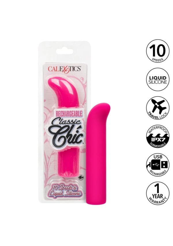 Rechargeable Classic Chic Mini “G” – Δονητής με 10 Δονήσεις - Image 5