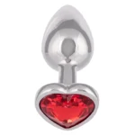Jewel Small Ruby Heart Plug