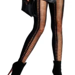 Elastane Lace Up Pantyhose